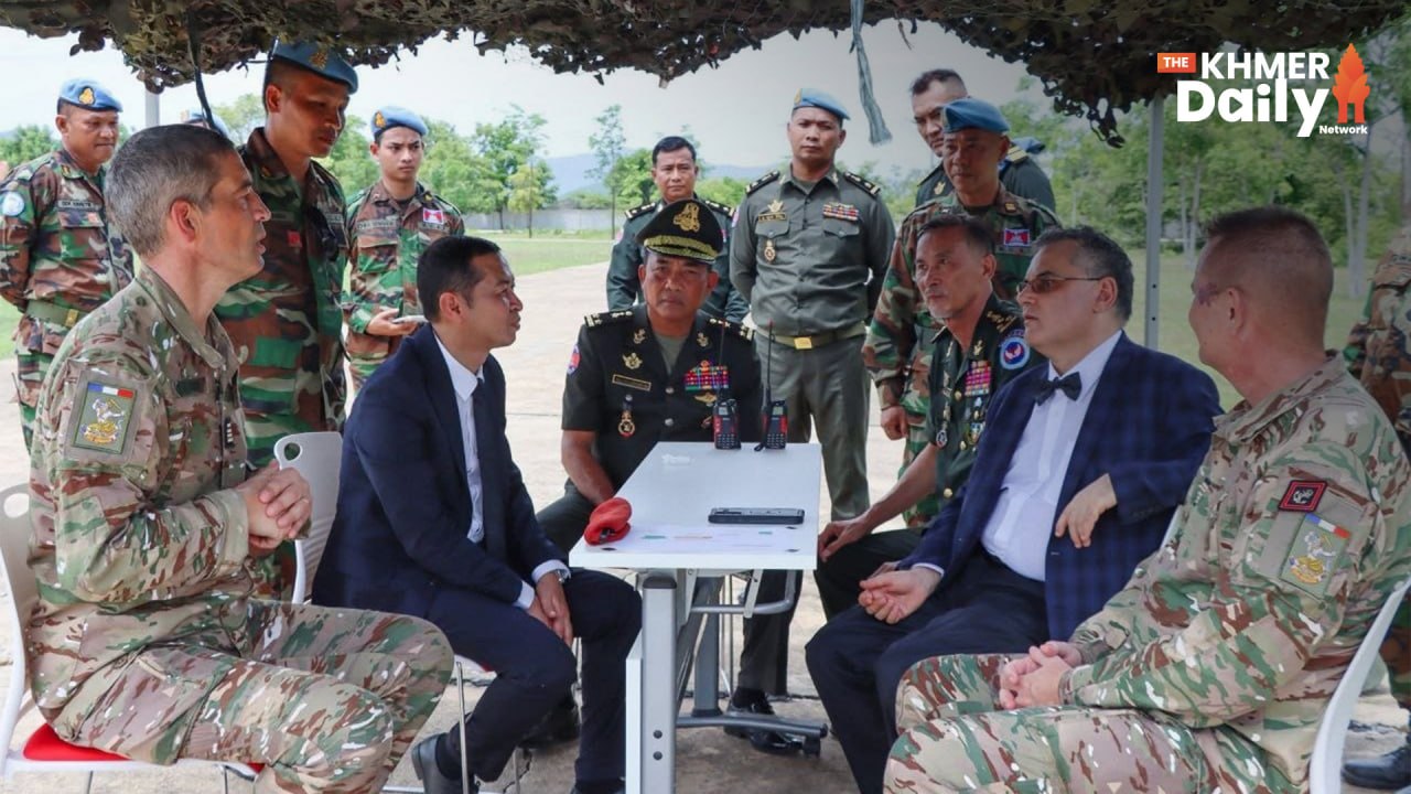 French Ambassador Visits NPMEC in Kampong Speu, Observing Humanitarian Mine Clearance Training