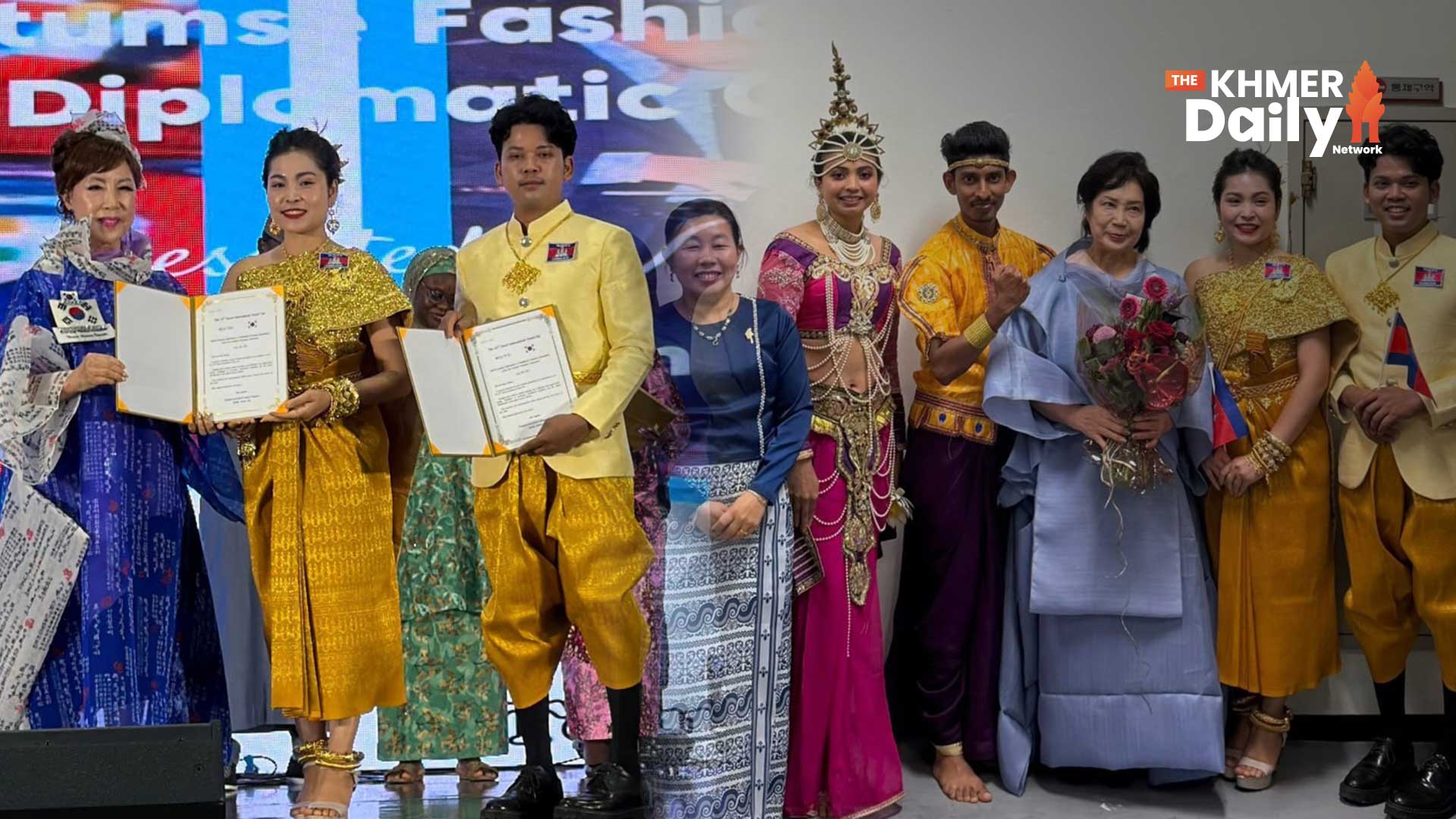 Sbai Khmer and Wedding Attire Shine on World Stage in Korea