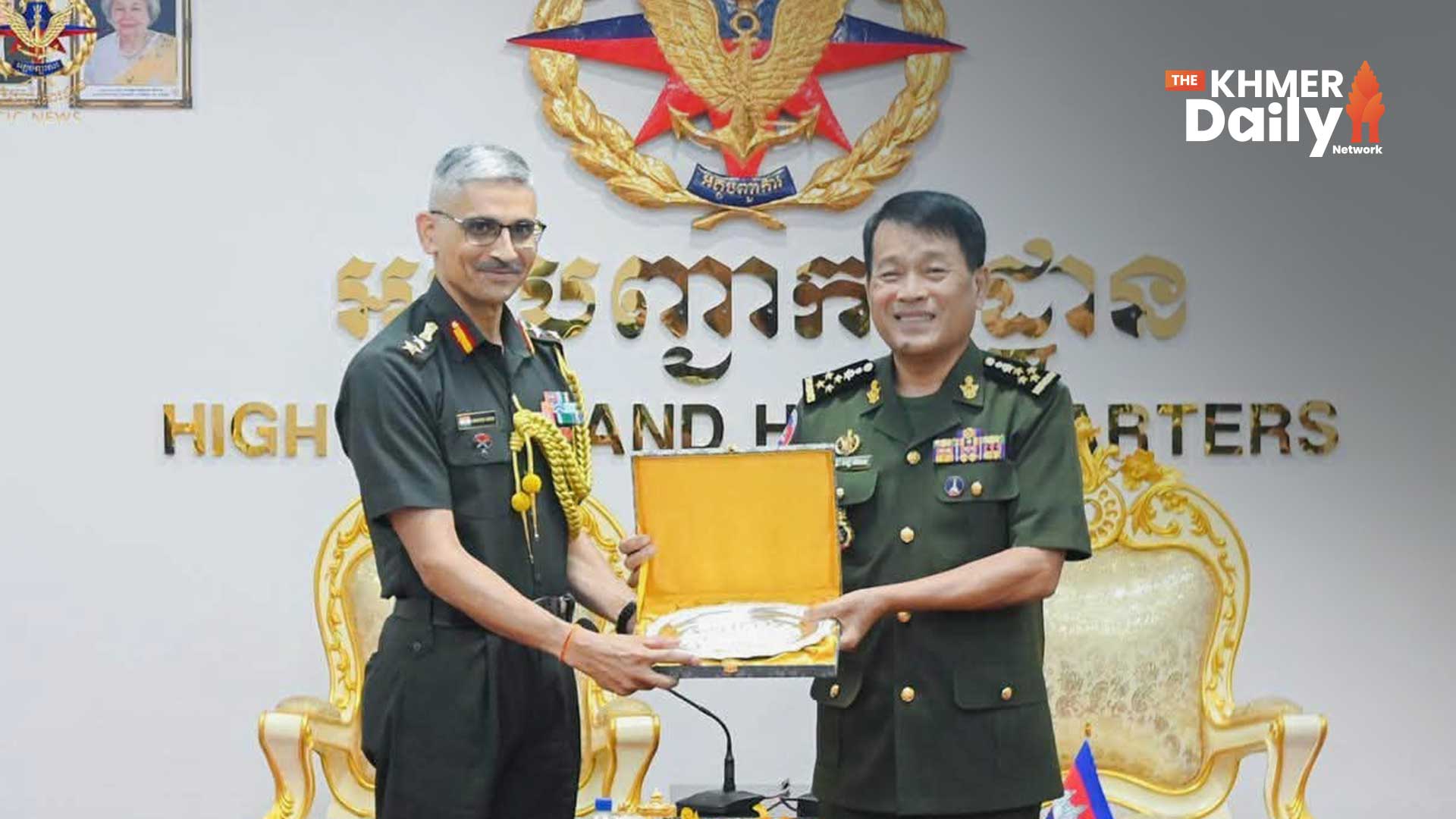 Cambodia and India Reaffirm Their Commitment to Strengthening Defence Cooperation