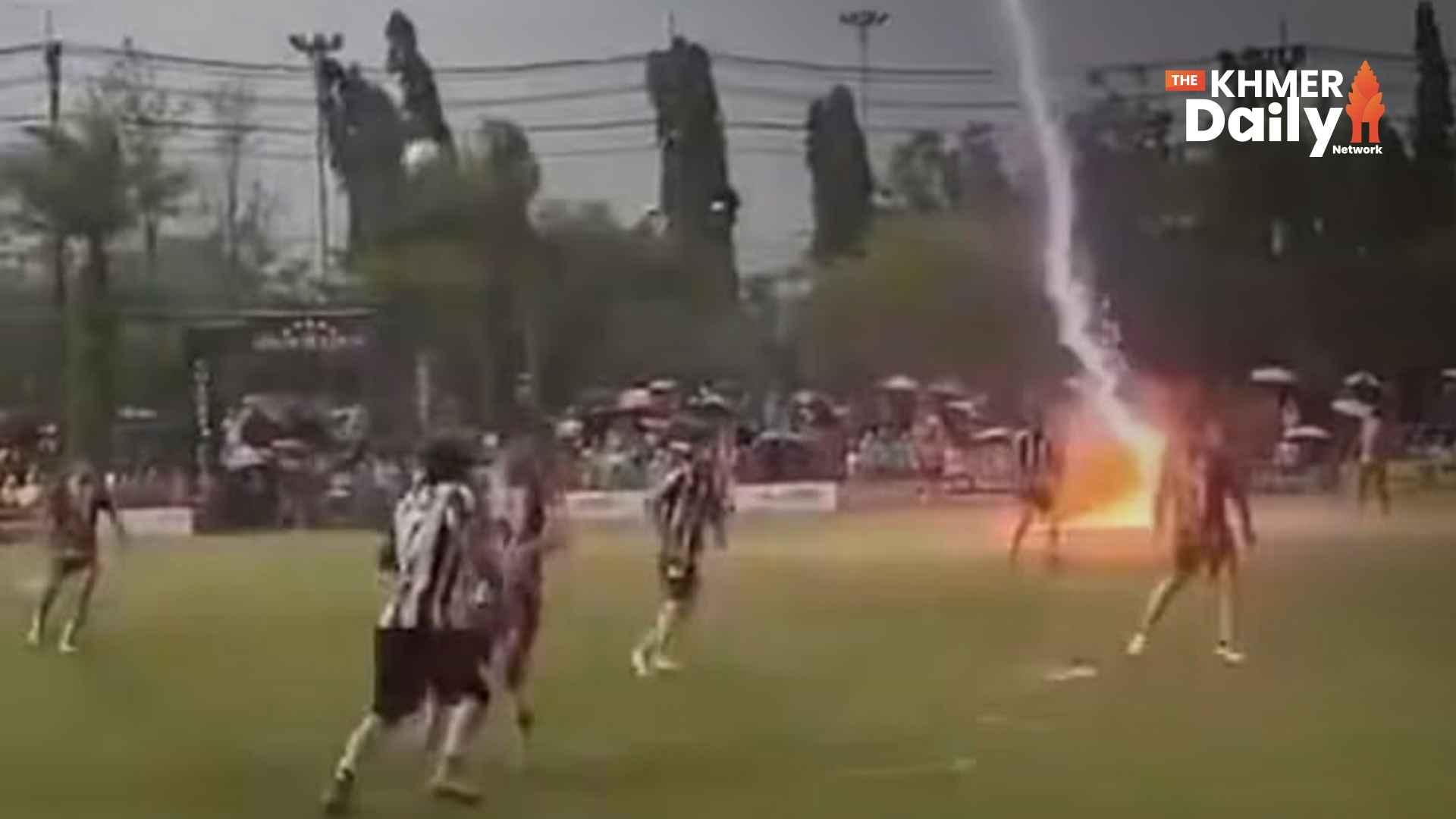 Thai Footballer Killed, 12 Others Injured After Lightning Strikes Pitch During Match