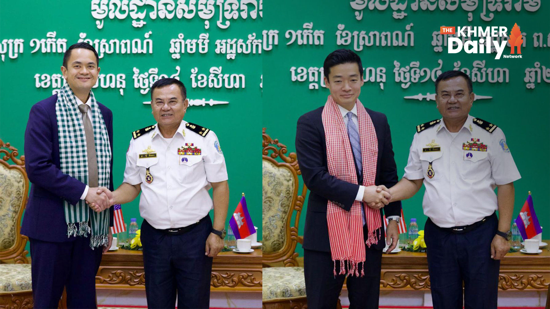 មន្ត្រីជាន់ខ្ពស់ក្រសួងការពារជាតិអាមេរិក ចុះទស្សនកិច្ចនៅមូលដ្ឋានជើងទឹករាម ពង្រឹងកិច្ចសហប្រតិបត្តិការយោធាជាមួយកម្ពុជា