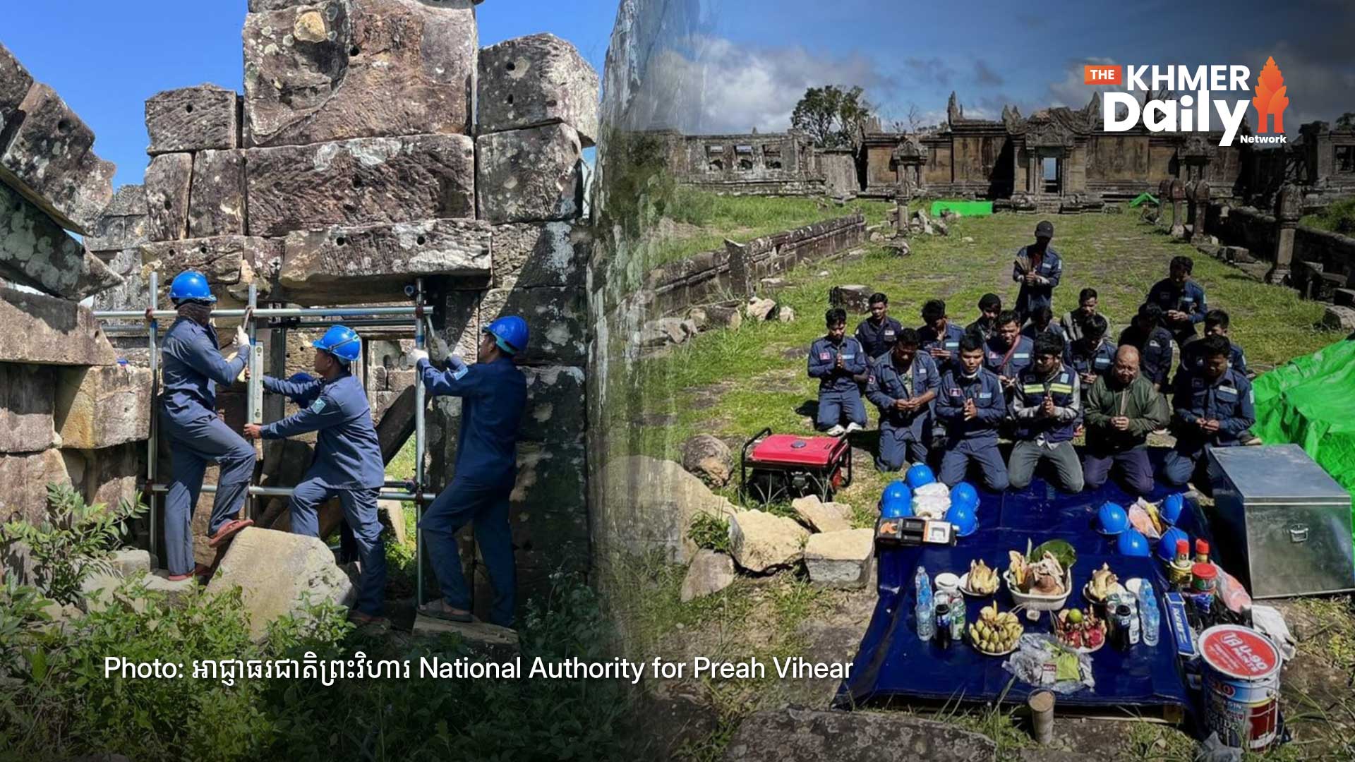 Preah Vihear Authority Begins New Round of Emergency Temple Repairs