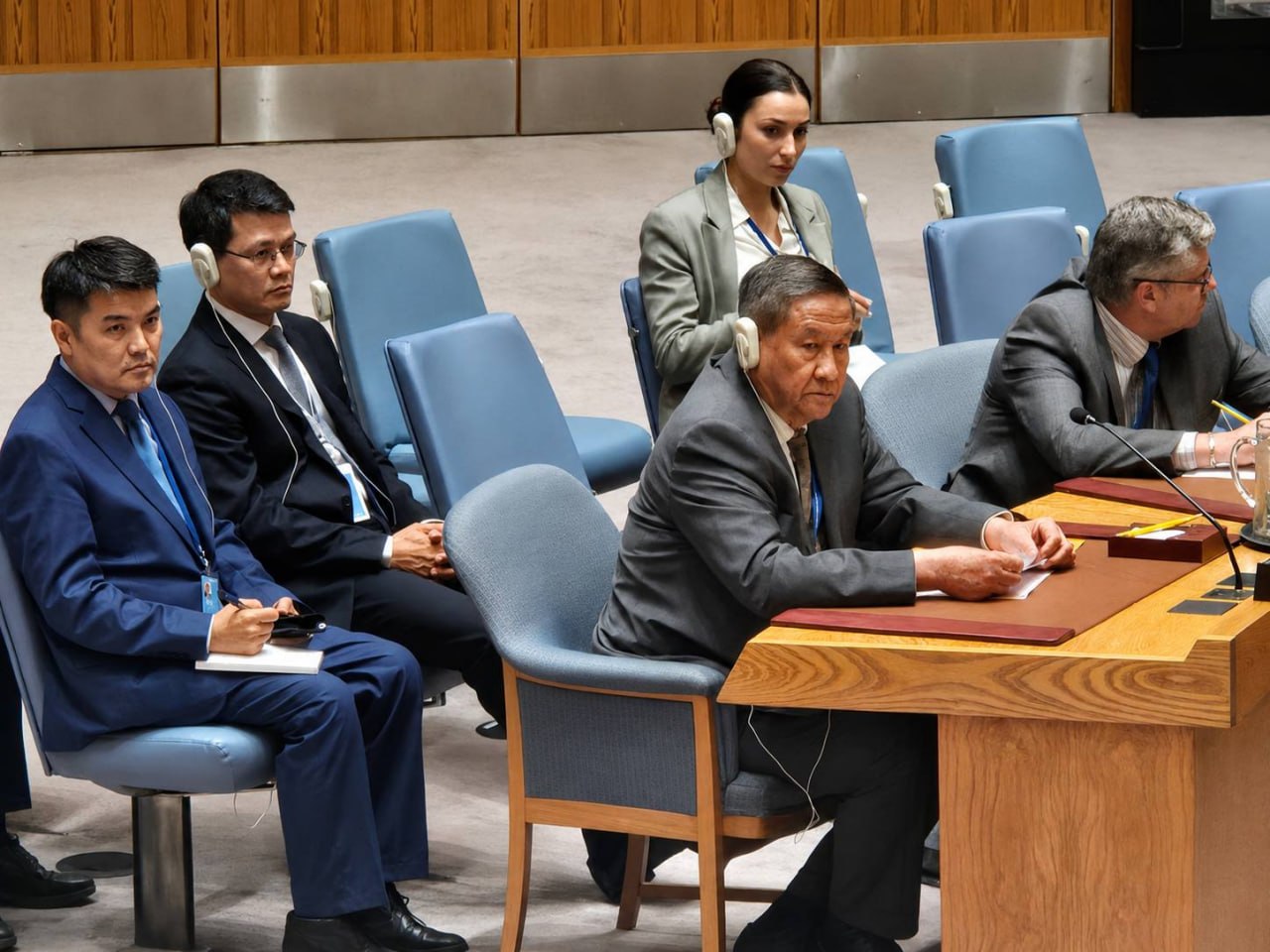 Ambassador Keo Chhea, Permanent Representative of Cambodia to the United Nations, addressed the UN Security Council Open Debate on "Protecting Civilians in Armed Conflict" on May 21, 2026, at UN Headquarters in New York.