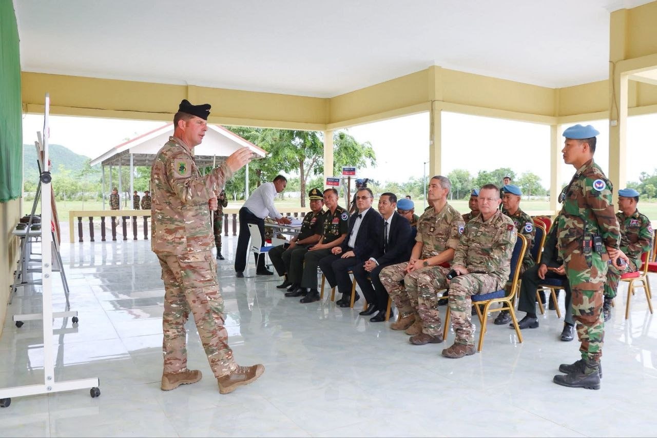 June 2, 2026 – French Ambassador Olivier Richard visited the National Peacekeeping Center (NPMEC) in Kampong Speu province